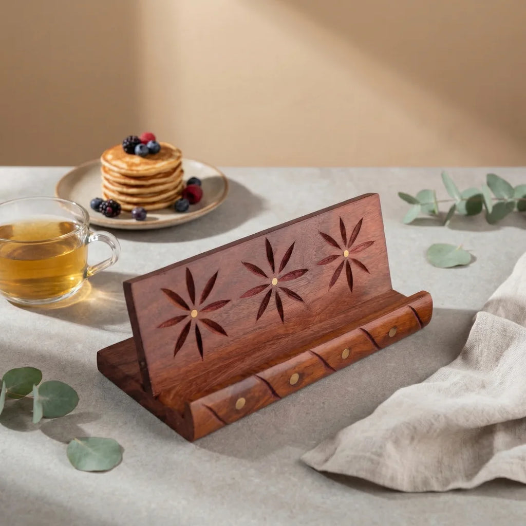 Carved Mobile Stand