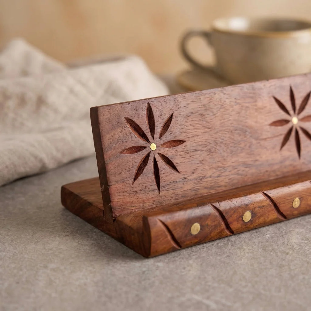 Carved Mobile Stand