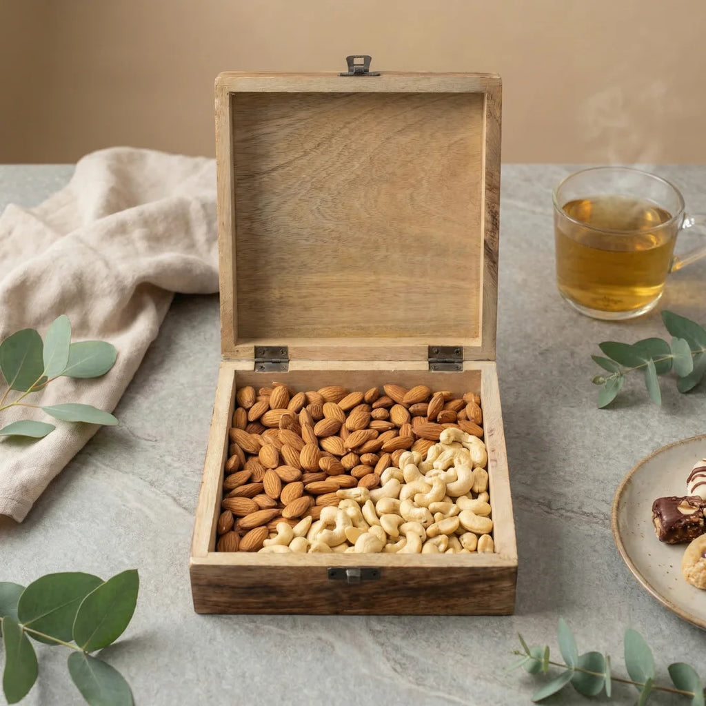 Carved Mango Storage Box