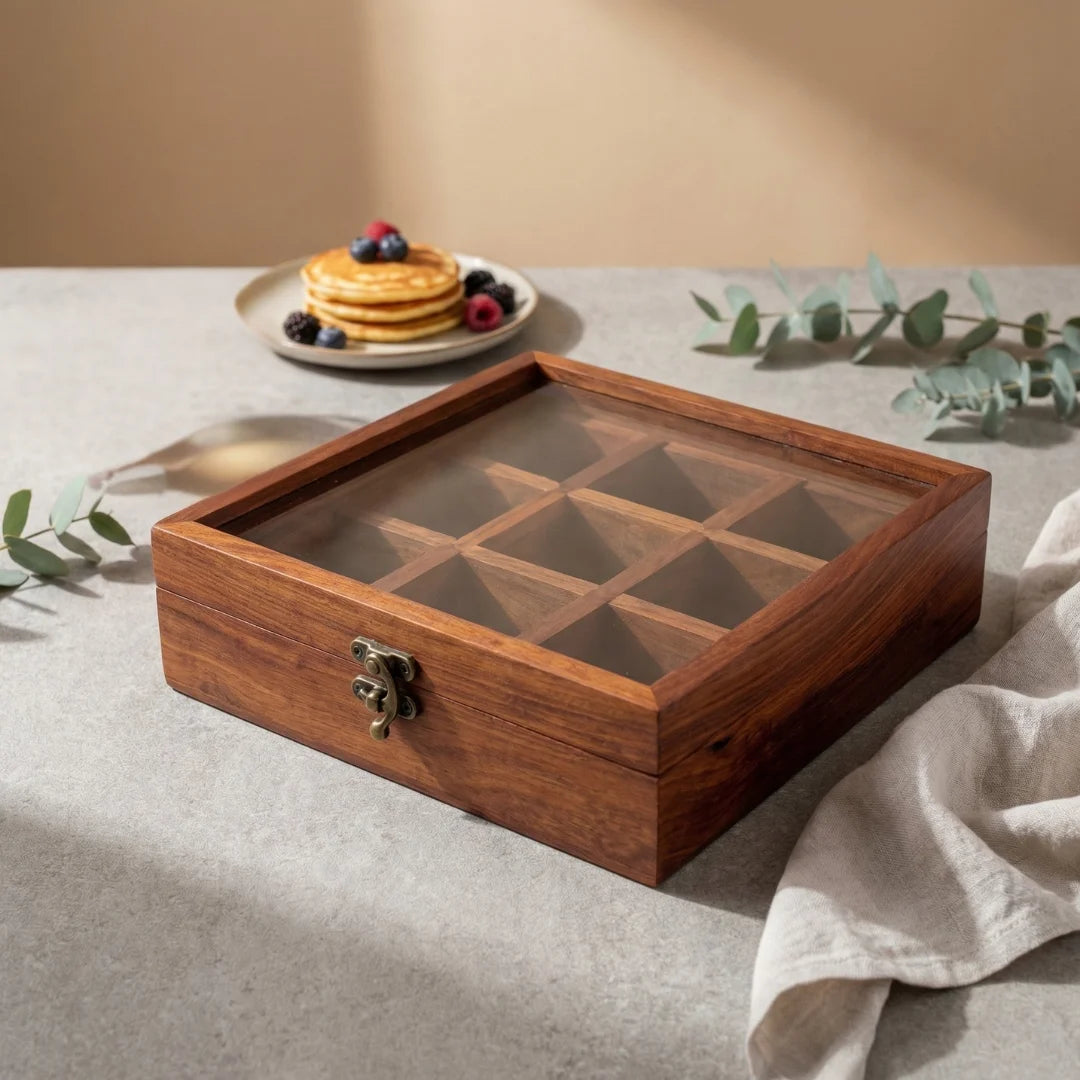 Wood Masala Box