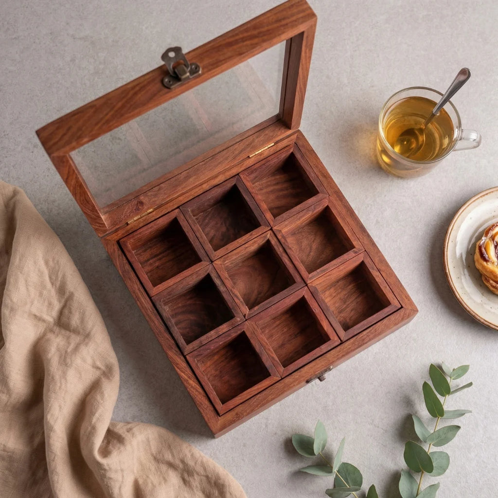 Wood Masala Box