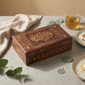 Carved Brass Storage Box