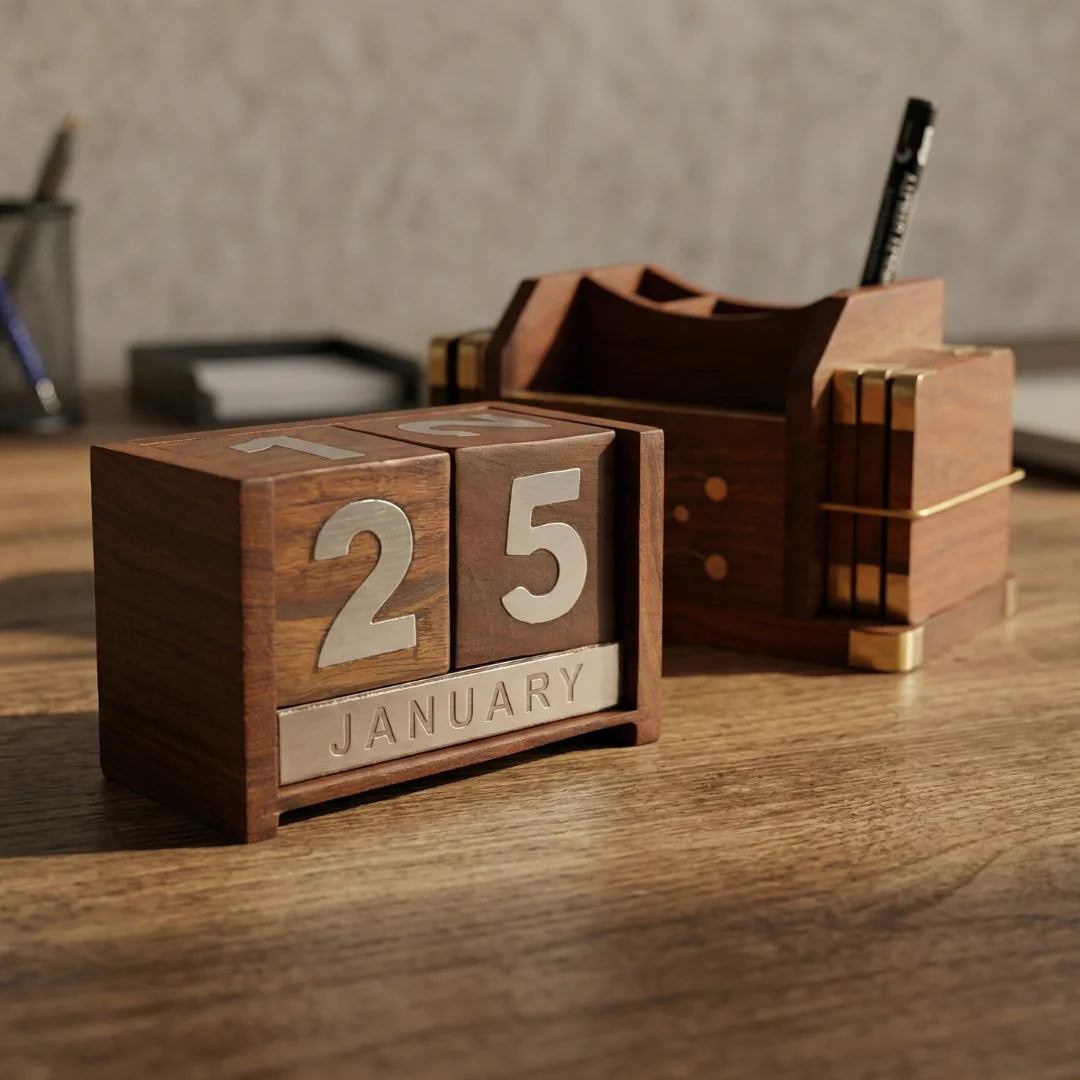 Wood Block Calendar