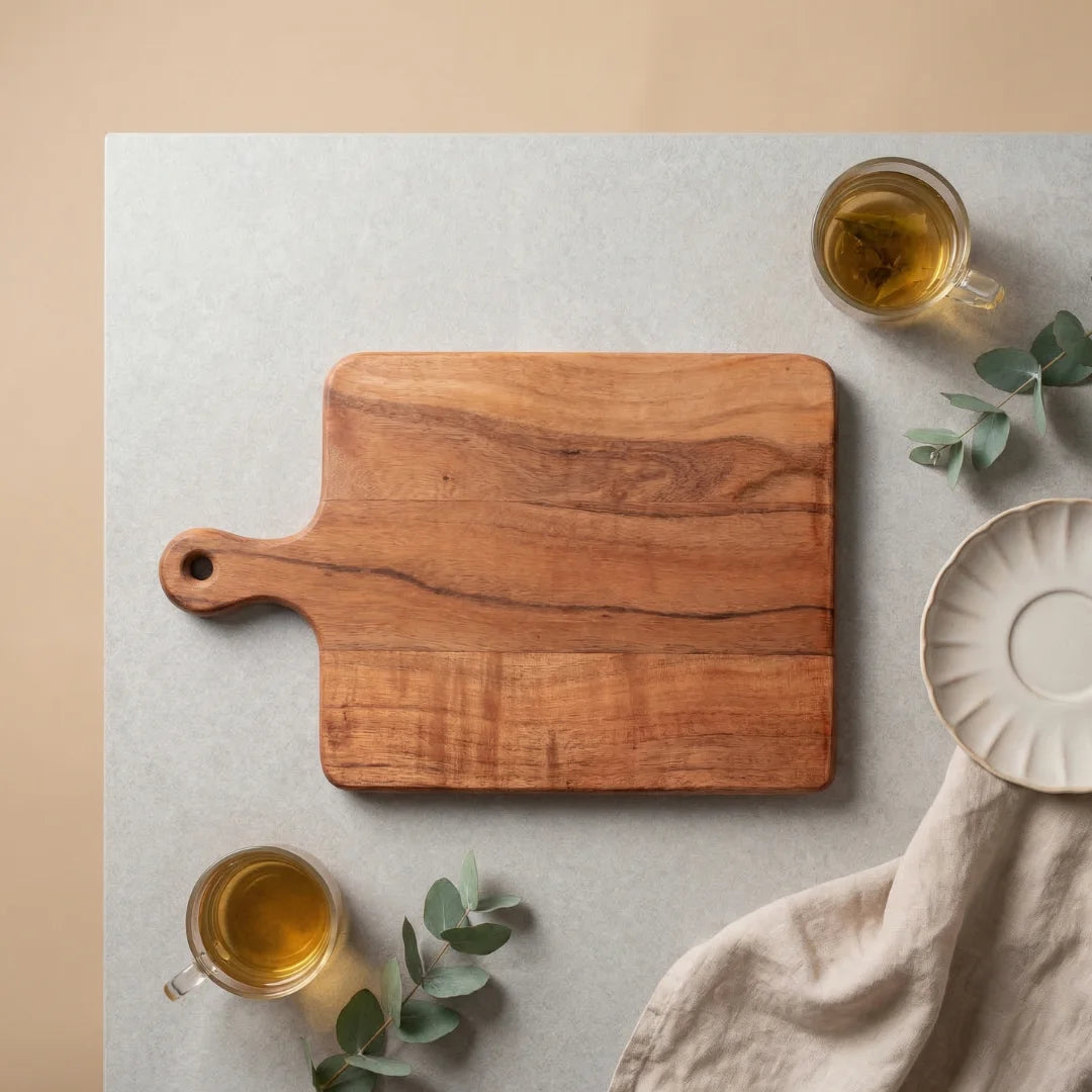 Sheesham Serving Board with Handle – Small