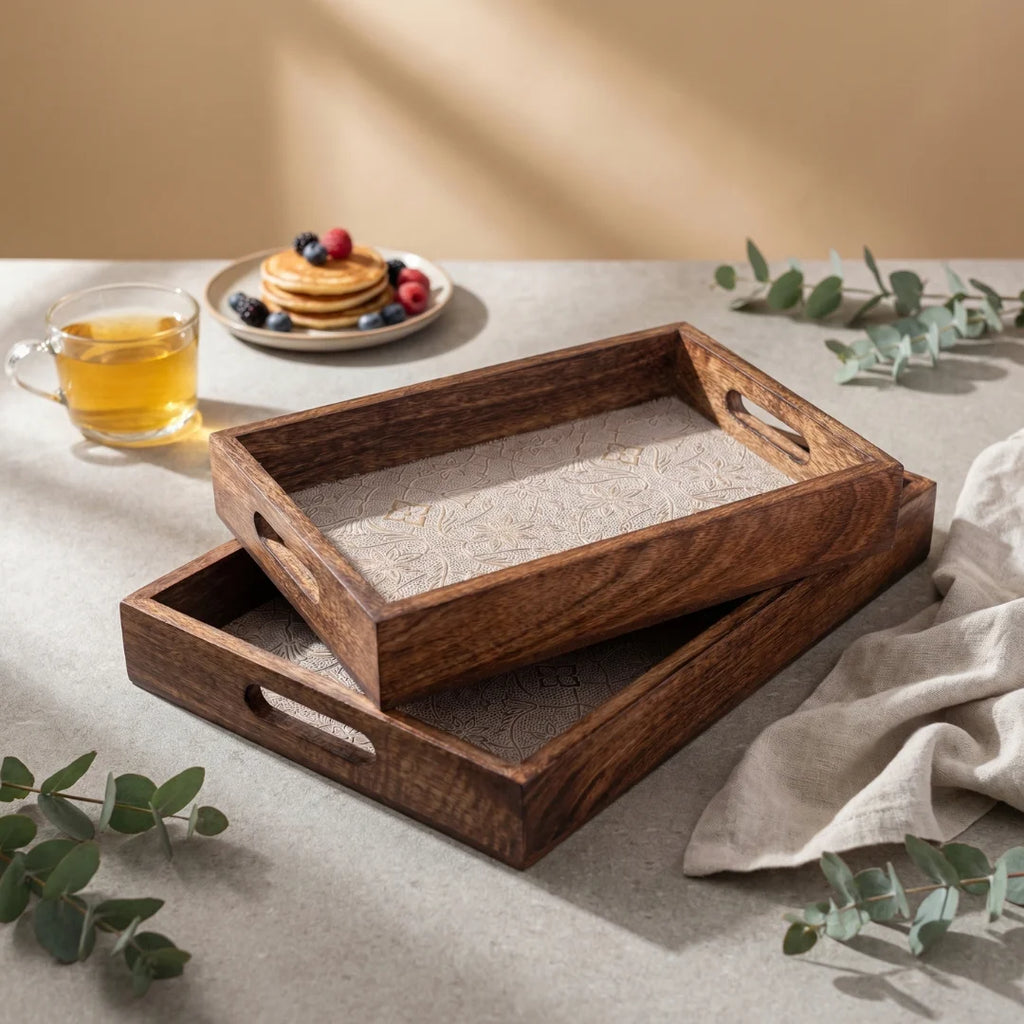 Patterned Nesting Storage Trays (Set of 2)