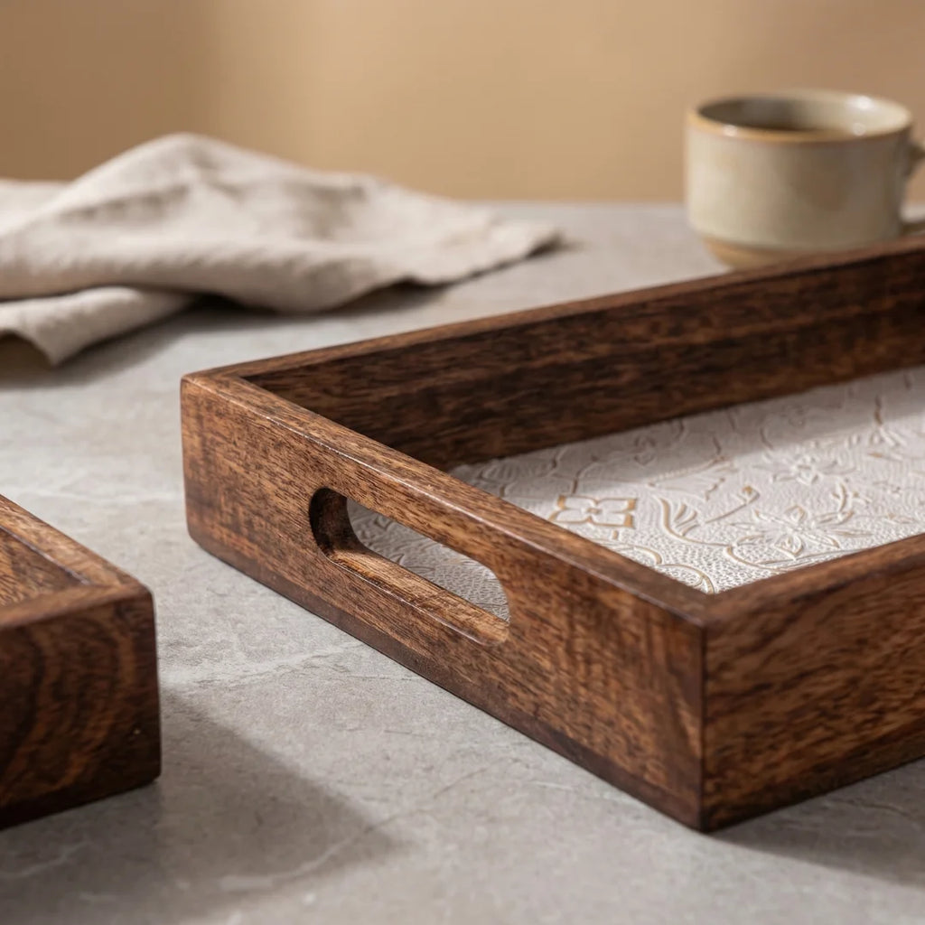 Patterned Nesting Storage Trays (Set of 2)
