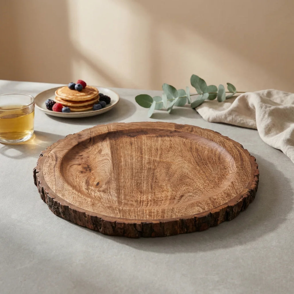Rustic Edge Serving Plate