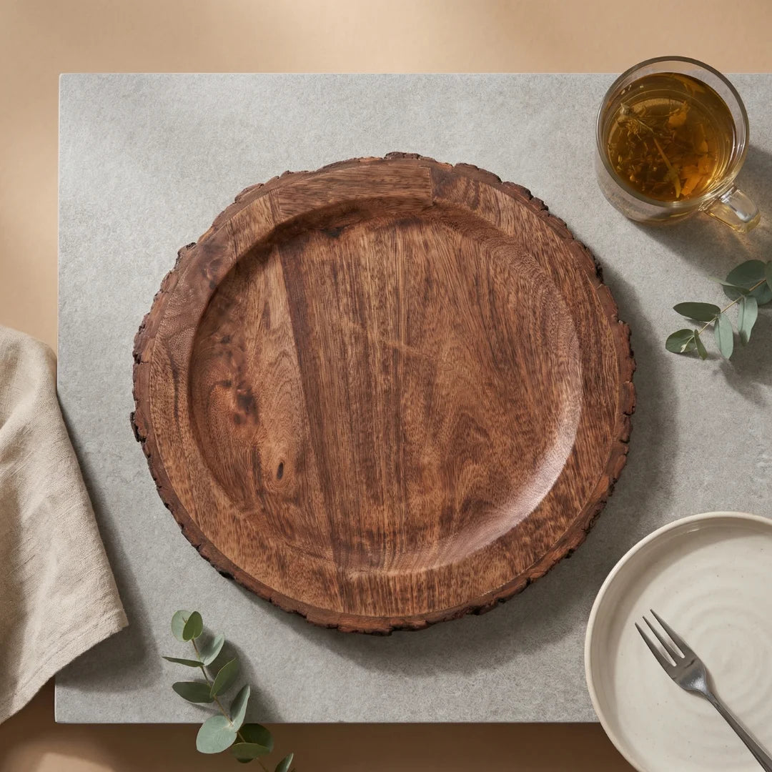 Rustic Edge Serving Plate