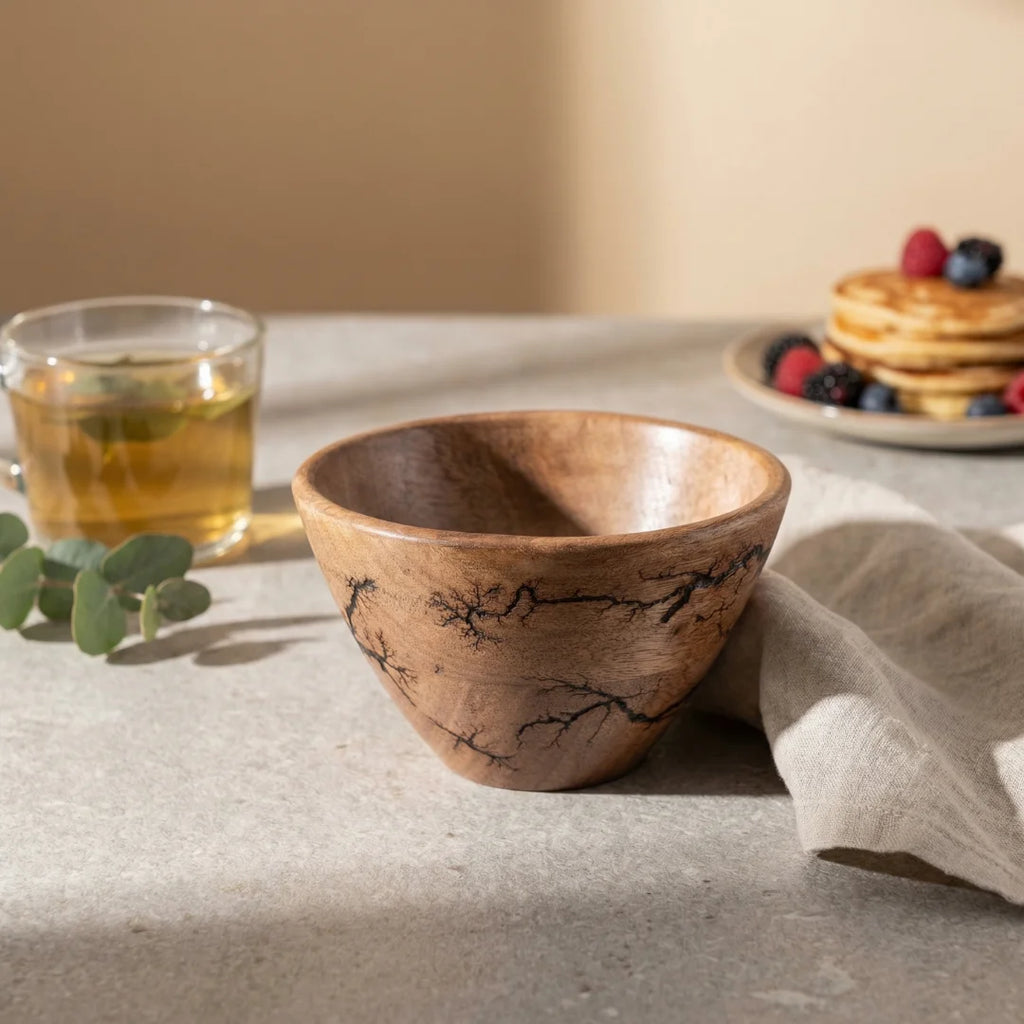 Natural Grain Wood Bowl