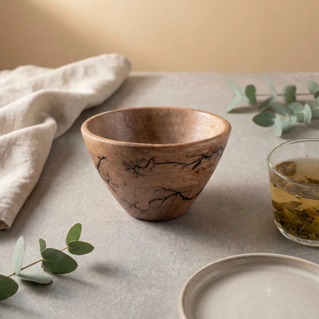 Natural Grain Wood Bowl