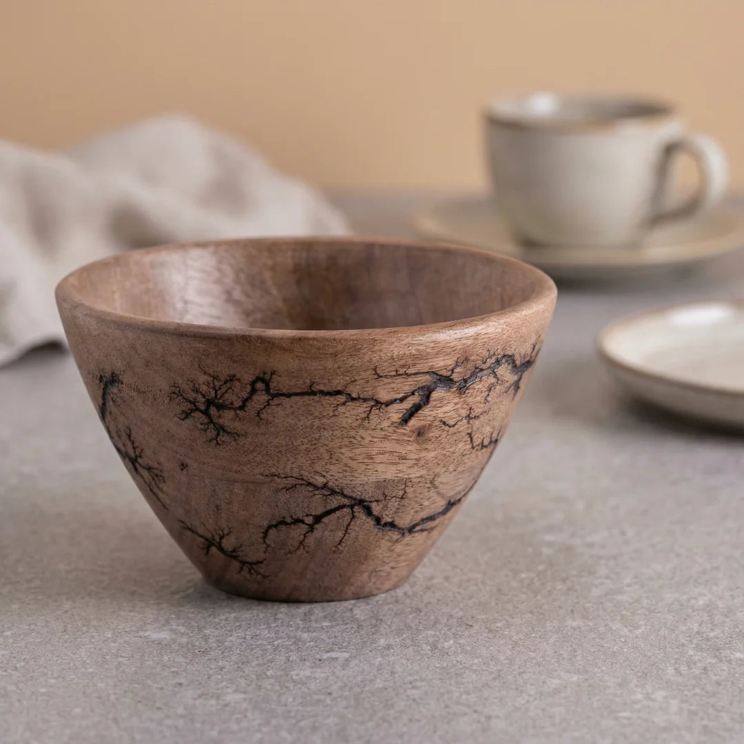 Natural Grain Wood Bowl