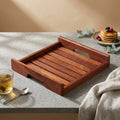 Slatted Square Serving Tray