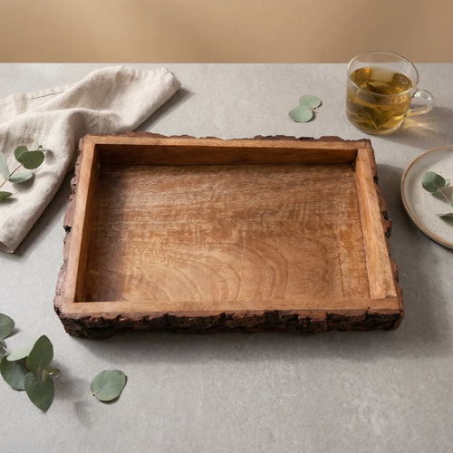 Bark Edge Serving Tray