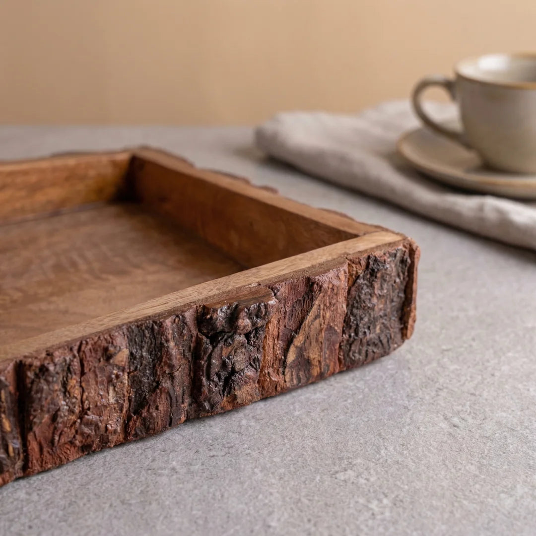 Bark Edge Serving Tray