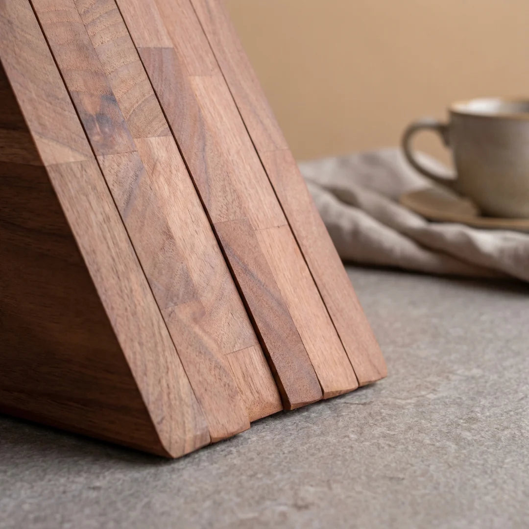 Wood Pizza Serving Set