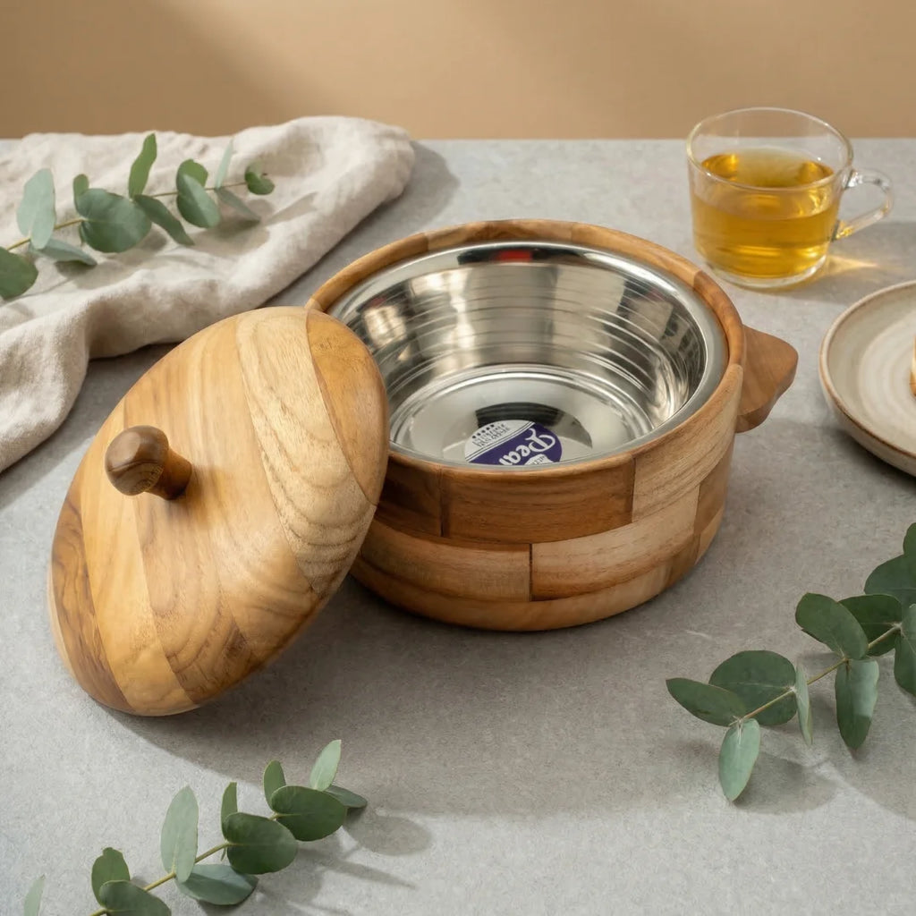Wood Chapati Box