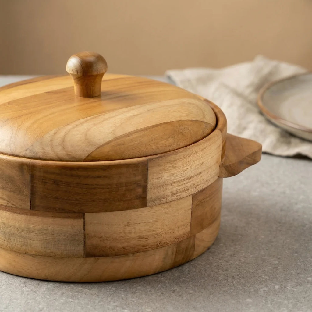 Wood Chapati Box