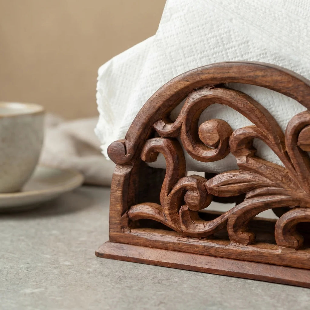 Carved Napkin Holder
