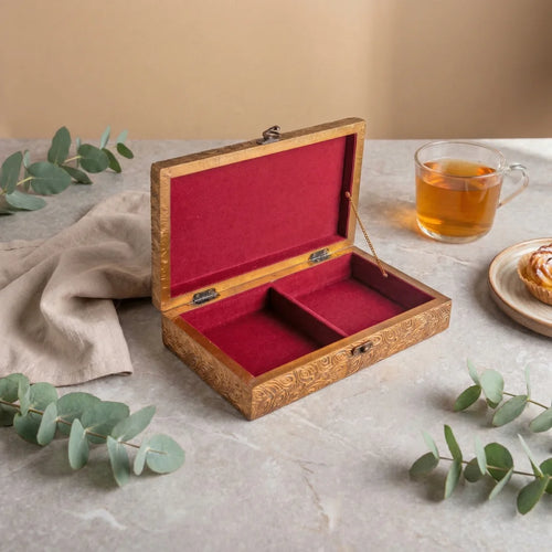 Brass Embossed Storage Box