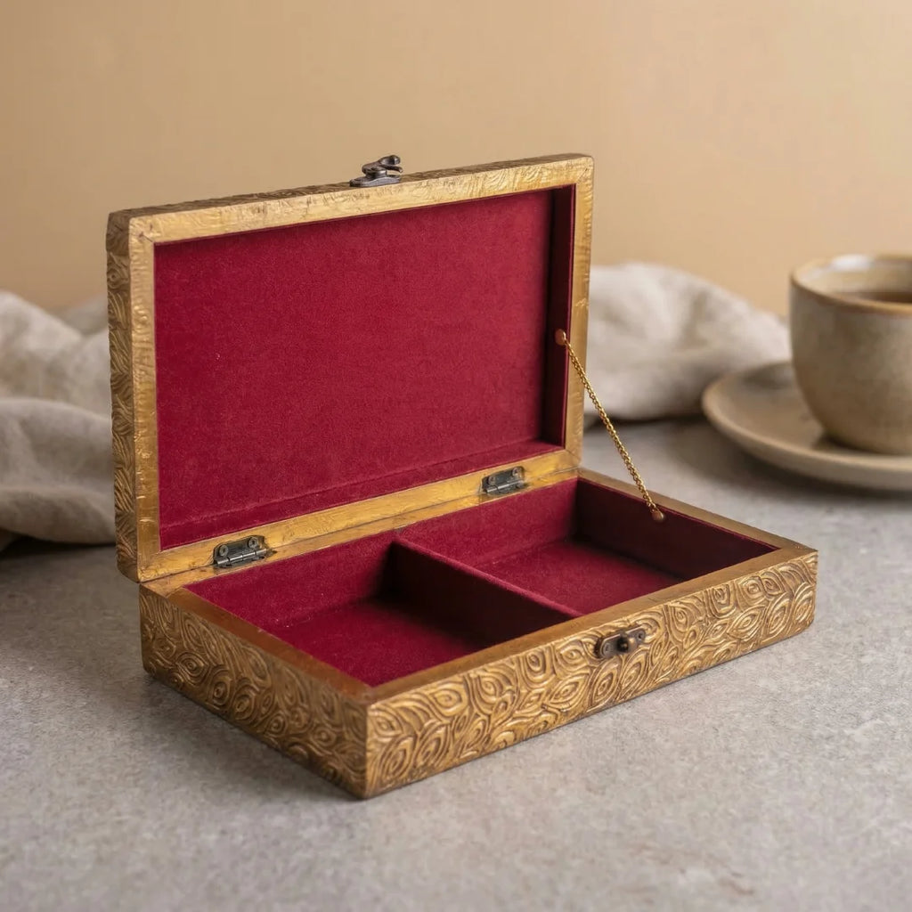 Brass Embossed Storage Box