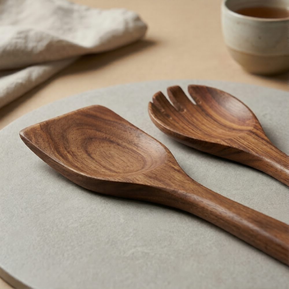 Wood Cooking Tools Set
